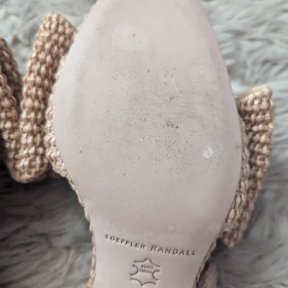 EUC Loeffler Randall Carmen Natural Bow Sandal - Picture 15 of 16